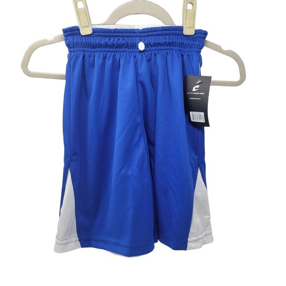 Champro Youth Dri-Gear Muscle Basketball Shorts Blue White size Medium NWT - Picture 1 of 7